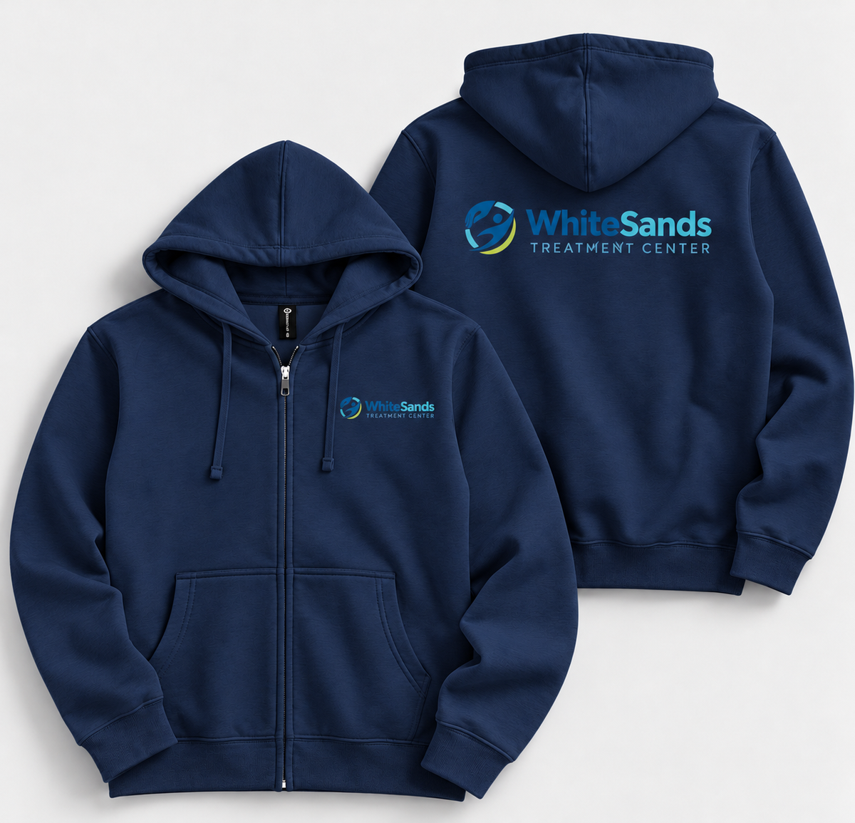 White Sands Zip-up Hoodie (Navy)