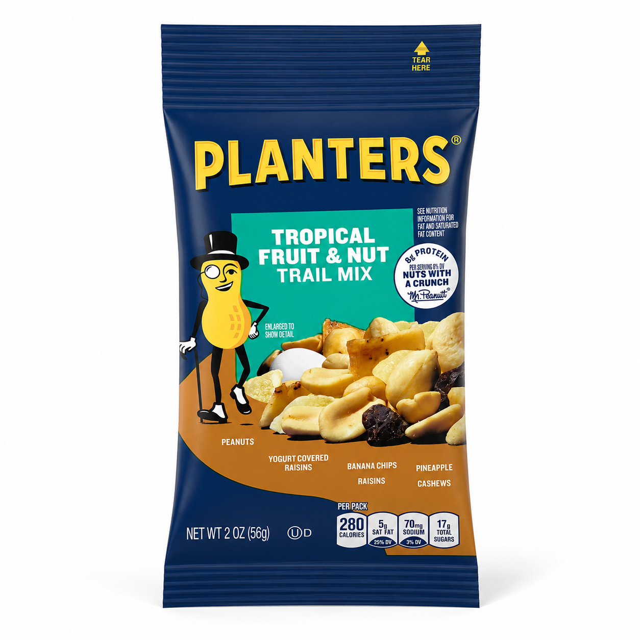 Planters Trail Mix - Tropical Fruit & Nut